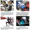 3 Lens Car Dash Camera Front Inside and Rear Camera 4 in Car Camera 140°Wide Angle Looping Recording G-Sensor, Max Support 32GB Card HDR Motion Detection