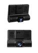 3 Lens Car Dash Camera Front Inside and Rear Camera 4 in Car Camera 140°Wide Angle Looping Recording G-Sensor, Max Support 32GB Card HDR Motion Detection