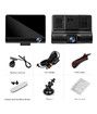 3 Lens Car Dash Camera Front Inside and Rear Camera 4 in Car Camera 140°Wide Angle Looping Recording G-Sensor, Max Support 32GB Card HDR Motion Detection