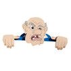 Fence Peeker Yard Art, Garden Nosy Neighbor Funny Grandpa Grandma Couple, Outdoor Lawn Decoration Sign 2pcs
