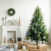 70Pcs Christmas Balls Tree Ornaments,Hanging Christmas Snowman Decorations Set with Gift Box for Indoor Holiday Xmas Party Home Decor