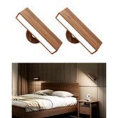 Wall Sconces Set of 2 Rechargeable Wall Lights with 360 Rotation,Dimmable Battery Operated Wall Sconce,Magnetic Wall Light,Wireless Wall Mount Light (2 Pack)