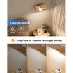 Battery Operated Wall Sconce,Wireless Rechargeable Wall Sconce,Wall Mounted Reading Light,Dimmable Magnetic Wall Mounted Lamp,LED Wall Lights Rotatable for Bedroom,Living Room (1 Pack)