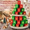 Advent Calendar for Kids Adults Teens, 24 Days STEM Flower Bouquet Building Blocks Christmas Countdown Calendar Gifts Box with Artificial Flowers Bricks Toy Set for Boys Girls Women Men Age 6 Up