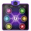 Music Dance Mat Toys Kids Wireless Bluetooth Light Up Electronic Dancing Pad with 6-Button Pad Multi-Mode Games Birthday Gifts for Girls Ages 3+