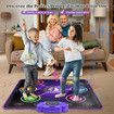 Music Dance Mat Toys Kids Wireless Bluetooth Light Up Electronic Dancing Pad with 6-Button Pad Multi-Mode Games Birthday Gifts for Girls Ages 3+