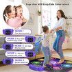 Music Dance Mat Toys Kids Wireless Bluetooth Light Up Electronic Dancing Pad with 6-Button Pad Multi-Mode Games Birthday Gifts for Girls Ages 3+