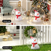 Inflatable Christmas Ball,PVC Inflatable Decorated Ball,Christmas Outdoor Indoor Decorations,Christmas 3D Decorative Ball,Snowman