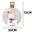 Inflatable Christmas Ball,PVC Inflatable Decorated Ball,Christmas Outdoor Indoor Decorations,Christmas 3D Decorative Ball,Snowman