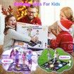 Dance Mat Rechargeable Music Light Up Electronic Bluetooth 5 Game Modes LED Lights Adjustable Volume Kids Blue Play