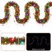2M 20 LED Lights Christmas Tinsel Garland Christmas Tree Garland  Hanging  Xmas Tinsel Garland for Home Decor  Colorful Light
