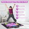 Dance Mat for Kids Electronic Dance Pad with LED Light,Adjustable Volume,Built-in Music,4 Game Mode,Kids Birthday Xmas Gifts