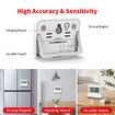 2PCS Indoor Thermometer Hygrometer for Home,Room Thermometer Hydrometer with Accurate Temperature Humidity Sensor (White)