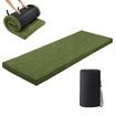 Single Foam Mattress Camping Floor Cushion Roll Up Sleeping Mat Portable Travel Thick Bed Couch Pad with Carrying Bag Green