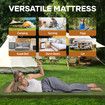 Single Foam Mattress Camping Floor Cushion Roll Up Sleeping Mat Portable Travel Thick Bed Couch Pad with Carrying Bag Green