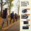 Single Foam Mattress Floor Camping Roll Up Cushion Portable Sleeping Travel Mat Thick Couch Bed Pad with Carrying Bag Grey