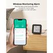 Smart WiFi Thermometer Hygrometer,Indoor Temperature Humidity Sensor Electronic Ink Display IR Contorl,App Notification Alert,Free Data Storage Export (2Pack)