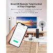 Smart WiFi Thermometer Hygrometer,Indoor Temperature Humidity Sensor Electronic Ink Display IR Contorl,App Notification Alert,Free Data Storage Export