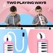 37 Keys Melodica Air Piano Keyboard Pink Professional Musical Instrument for Adults Kids with Carrying Bag 2 Mouthpieces