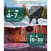 Large Panel 80 RED LED Solar Candy Cane Pathway Lights,Solar Christmas Lights Outdoor Decorations Waterproof IP65,8 Modes Candy Cane Lights (10 Pack)