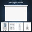 120 Inch Projector Screen Large Motorised Electric Ceiling Wall Mounted Roll Up Down Projection Home Movie Cinema Theatre