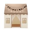 Kids Play Tent Playhouse Childrens Playroom Princess Castle Indoor Outdoor House Activity Centre Toy Gift with Mat Star Lights Banner Door Windows
