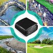 4x10m Pond Pool Liner HDPE Fish Waterfall Water Garden Skin Pad Black Reservoir Fountain Landscaping Koi Aquaculture Farming Sewage Heavy Duty 0.2mm