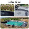 5x6m Pond Pool Liner HDPE Fish Water Garden Skin Waterfall Pad Black Fountain Reservoir Koi Landscaping Aquaculture Farming Sewage Heavy Duty 0.5mm