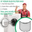 ADQ56656401 Dryer Lint Filter Replacement for LG Kenmore Dryer, With Notches, Replaces ADQ566564 AP4457244 PS3531962 DLEX3700W DLEX3570W DLEX3370V DLE3400W DLE3500W DLE2516W DLE2101W DLGX3701W
