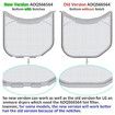ADQ56656401 Dryer Lint Filter Replacement for LG Kenmore Dryer, With Notches, Replaces ADQ566564 AP4457244 PS3531962 DLEX3700W DLEX3570W DLEX3370V DLE3400W DLE3500W DLE2516W DLE2101W DLGX3701W