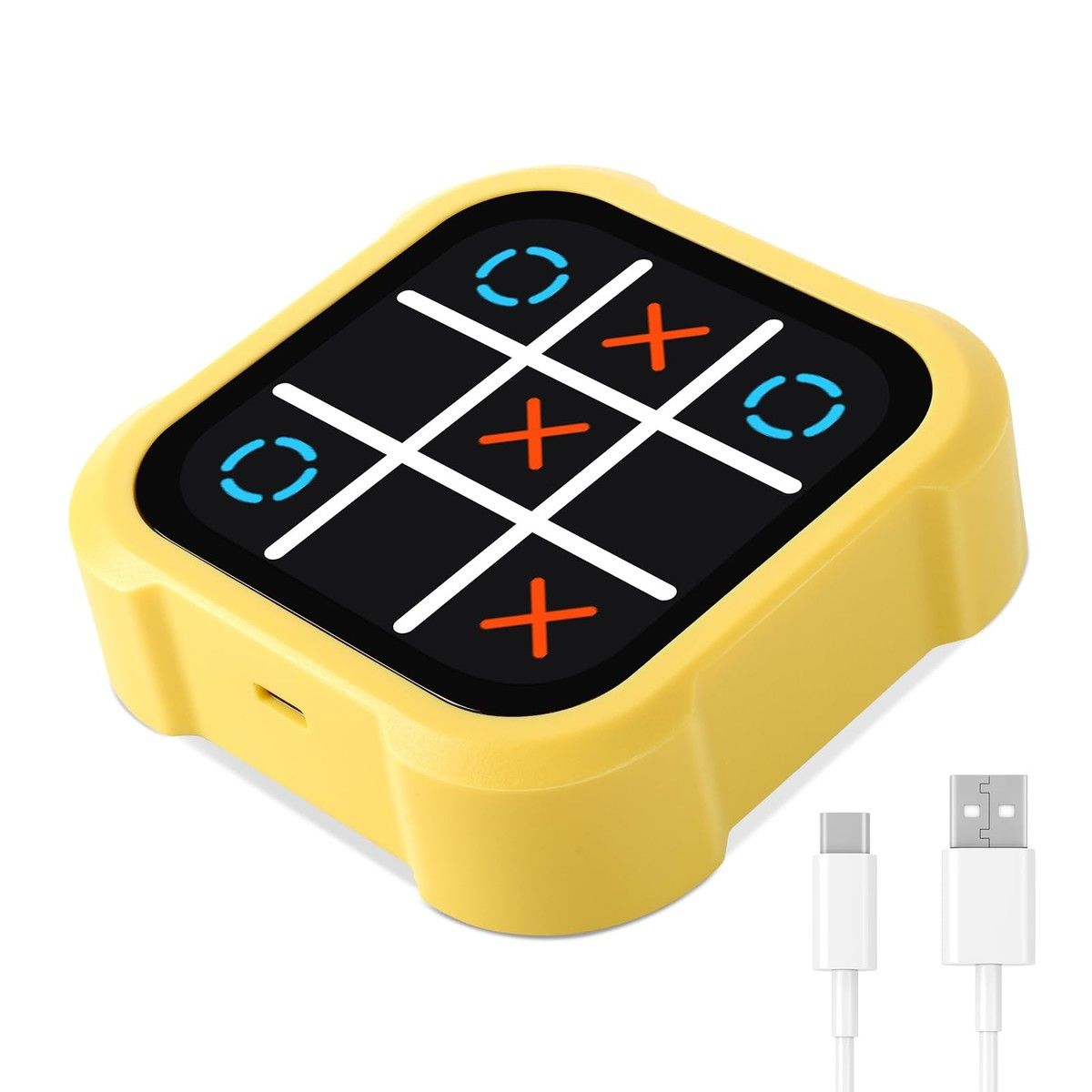 Tic Tac Toe Bolt Game,Electronic 4-in-1 Handheld Puzzle Game Console,Portable Infinite TicTacToe Travel Game for Educational and Memory Growth,Family