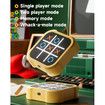 Tic Tac Toe Bolt Game,Electronic 4-in-1 Handheld Puzzle Game Console,Portable Infinite TicTacToe Travel Game for Educational and Memory Growth,Family