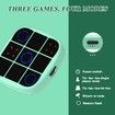 Tic Tac Toe Bolt Game,4-in-1 Handheld Puzzle Game Console,Electronic Tic Tac Toe Game,Portable Travel Games for Car Ride,Board Games (Green)