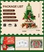 Christmas Tree Building Set Music Box Christmas Building Blocks with LED Lights Compatible with Lego Christmas Tree Xmas Gift 2963PCS