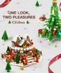 Christmas Tree Building Set Music Box Christmas Building Blocks with LED Lights Compatible with Lego Christmas Tree Xmas Gift 2963PCS