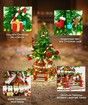 Christmas Tree Building Set Music Box Christmas Building Blocks with LED Lights Compatible with Lego Christmas Tree Xmas Gift 2963PCS