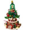 Christmas Tree Building Set Music Box Christmas Building Blocks with LED Lights Compatible with Lego Christmas Tree Xmas Gift 2963PCS