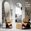 Arch Full Length Mirror Body Free Standing Hanging Floor Leaning for Bedroom Hallway Removable Stand Aluminium Alloy Frame