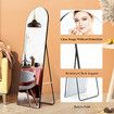 Arch Full Length Mirror Body Free Standing Hanging Floor Leaning for Bedroom Hallway Removable Stand Aluminium Alloy Frame