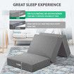 Folding Mattress Queen Size Memory Foam Floor Cushion Portable Trifold Sofa Bed Couch Sleeping Camping Travel Mat Extra Thick 15cm Removable Cover