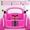 Bumper Car Kids Remote Control Electric Ride On Toy Race Vehicle 360 Degree Spin Led Light Music Driving Safety Belt 6V Battery Joystick Pink