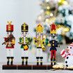 Christmas Building Blocks Playset Countdown Daily Surprise STEM Toy Xmas Gifts DIY Nutcracker Figures Decoration Bricks Kids Toys Gifts