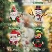 Christmas Building Blocks Playset Countdown Daily Surprise STEM Toy Xmas Gifts DIY Santa Claus Figures Decoration Bricks Kids Toys Gifts
