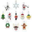 Christmas decorative Hanging pendant Tree Building Blocks DIY Santa Claus Figures Decoration Bricks Kids Toys Gifts