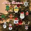 Christmas decorative Hanging pendant Tree Building Blocks DIY Santa Claus Figures Decoration Bricks Kids Toys Gifts