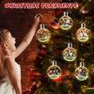 Christmas Light bulb decorative Hanging pendant Tree Building Blocks DIY Santa Claus Figures Decoration Bricks Kids Toys Gifts