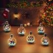 Christmas Light bulb decorative Hanging pendant Tree Building Blocks DIY Santa Claus Figures Decoration Bricks Kids Toys Gifts