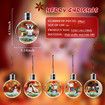 Christmas Light bulb decorative Hanging pendant Tree Building Blocks DIY Santa Claus Figures Decoration Bricks Kids Toys Gifts