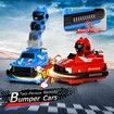Remote Control Bumper Cars Toys, RC Race Vehicles Playset for Ages 5-7 Kids, Electronic Bump & Pop-up Game with 2 Figures, Christmas Birthday Gift