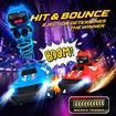 Remote Control Bumper Cars Toys, RC Race Vehicles Playset for Ages 5-7 Kids, Electronic Bump & Pop-up Game with 2 Figures, Christmas Birthday Gift